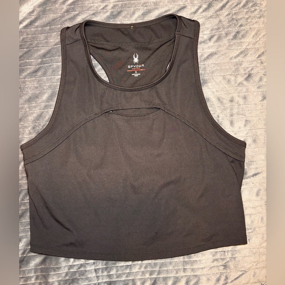 Spyder Black Racerback Tank